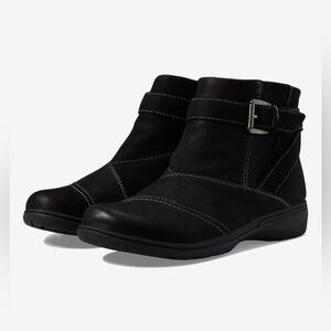 Clark’s Women's Carleigh Dalia Black Ankle Boots - 7.5M US
